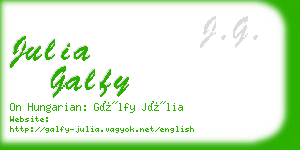 julia galfy business card